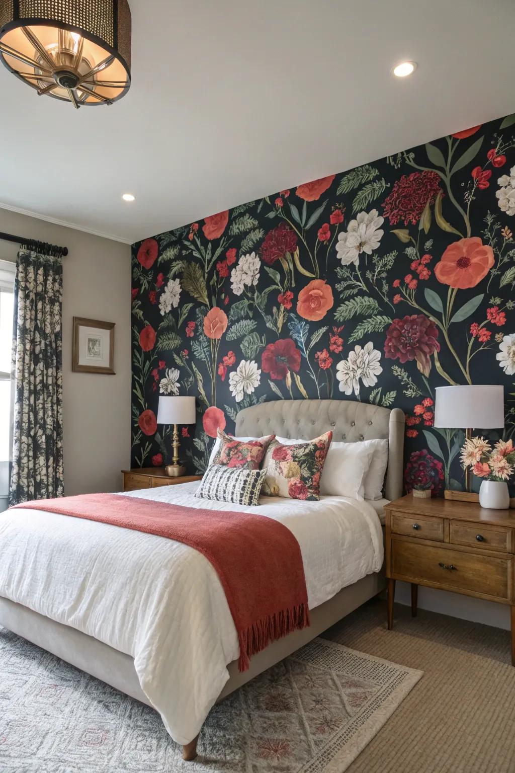 Wallpaper turns a wall into a piece of art
