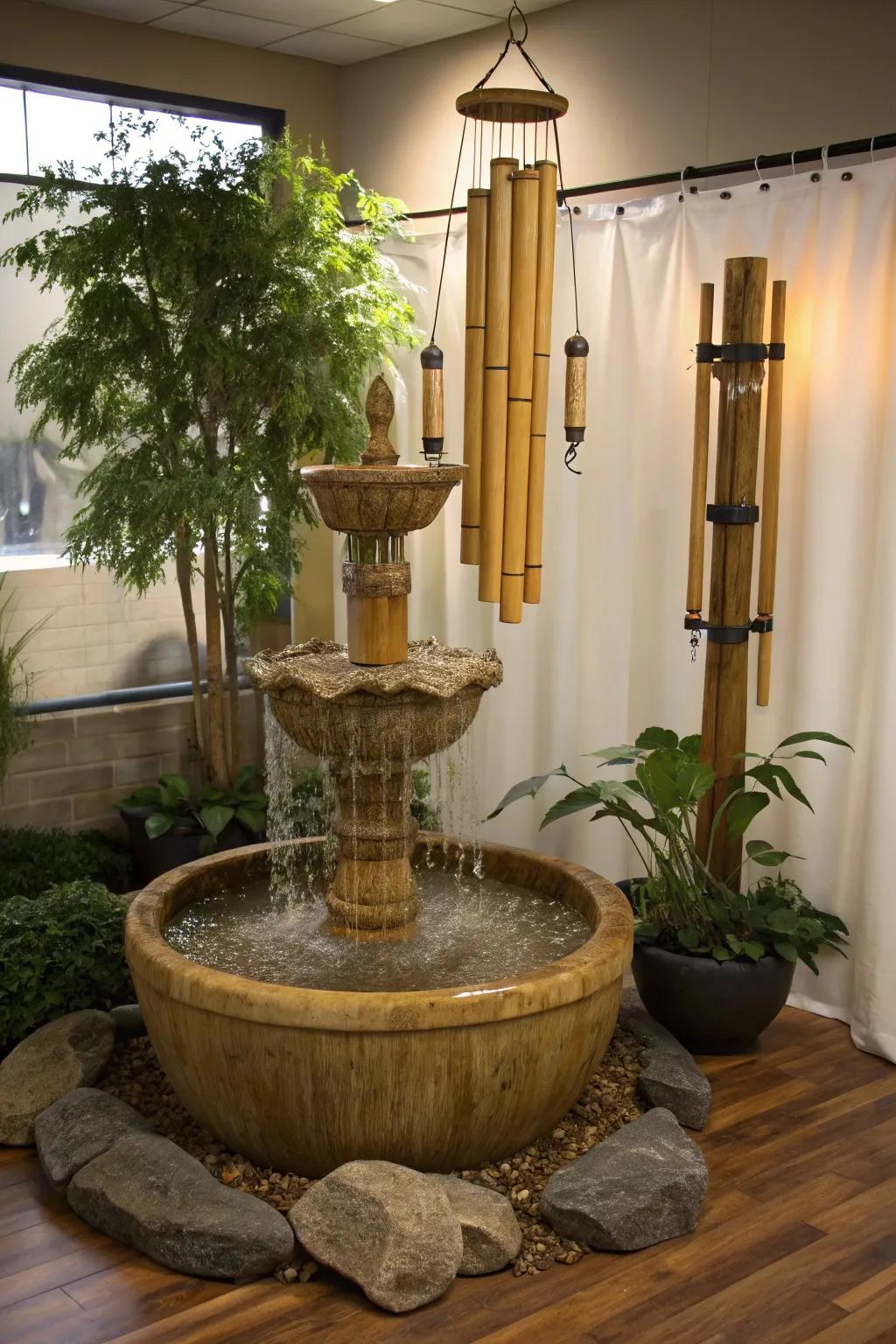 Nature's rhapsody unifies aquatic elements and harmonies to fashion an inspiring ambiance.