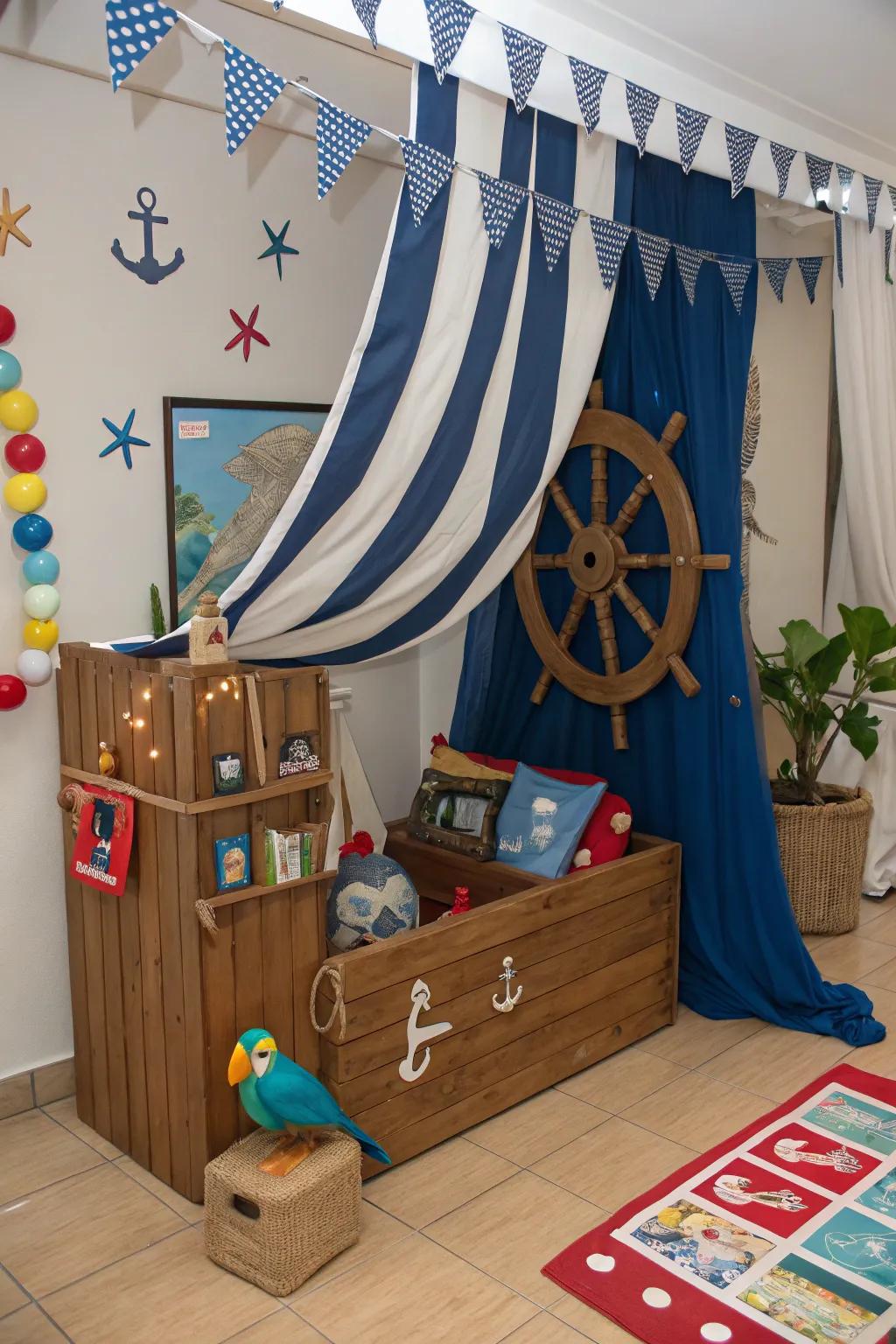 Themed nooks turn playrooms into worlds of imagination.