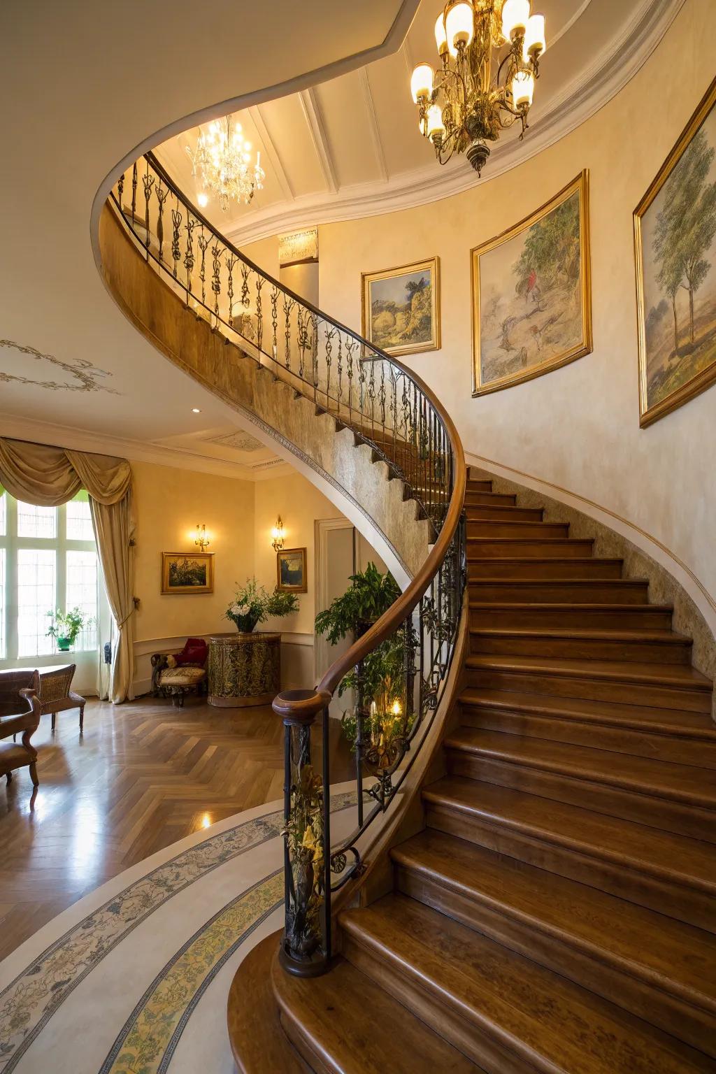 Arched borders add elegance and enhance flow.