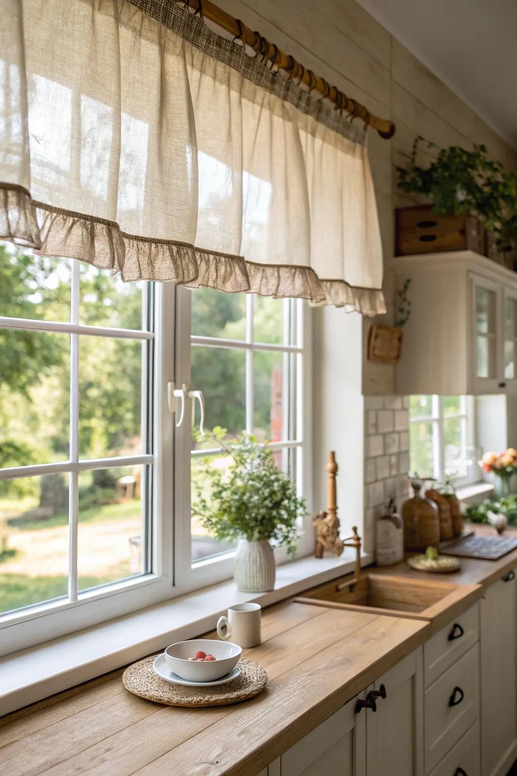 Bring nature indoors with eco-friendly valances.