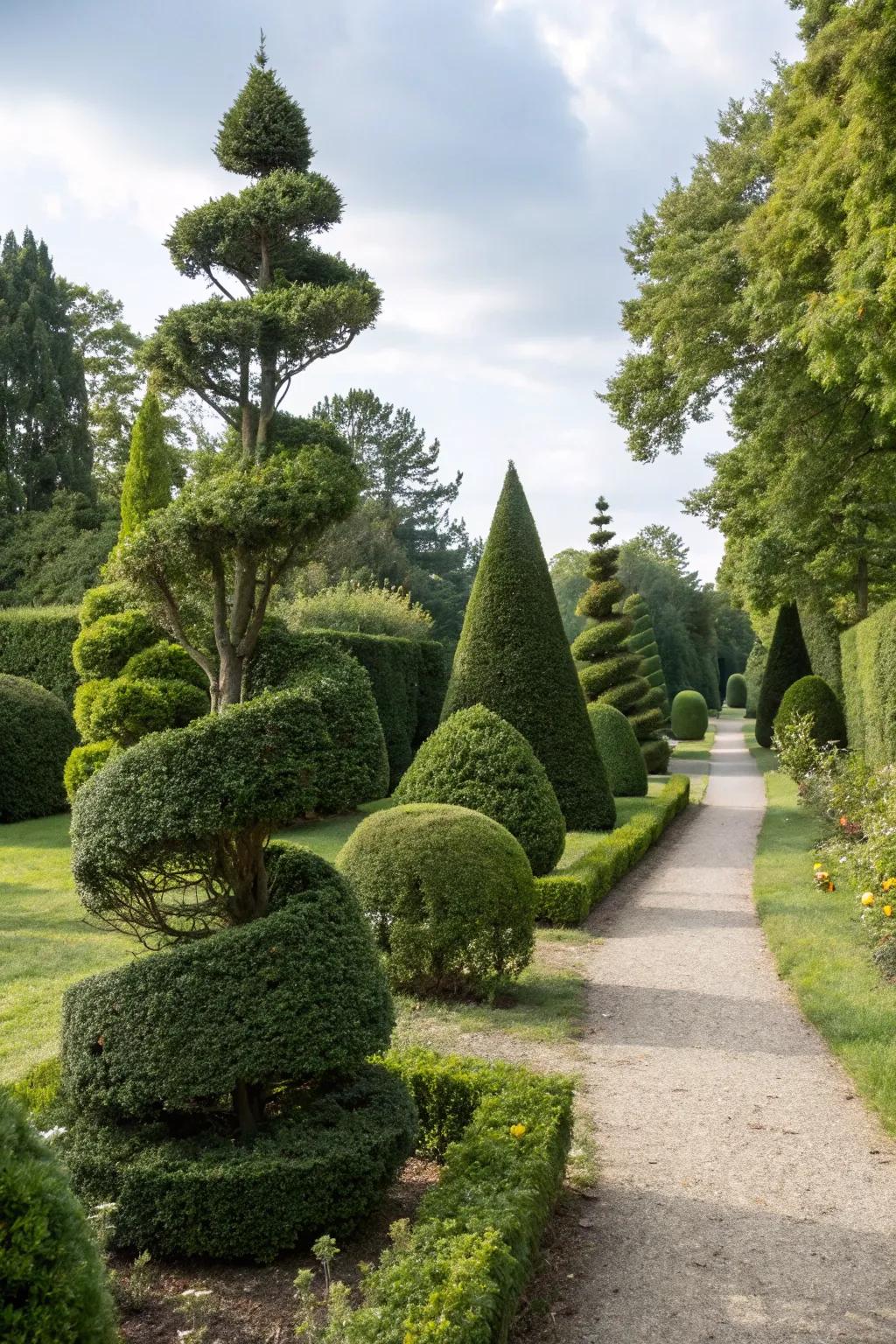 Diverse Emerald shapes bring playfulness to your garden.