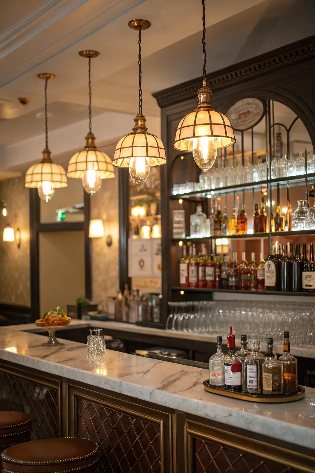 Classic units infuse the home bar with timeless appeal.