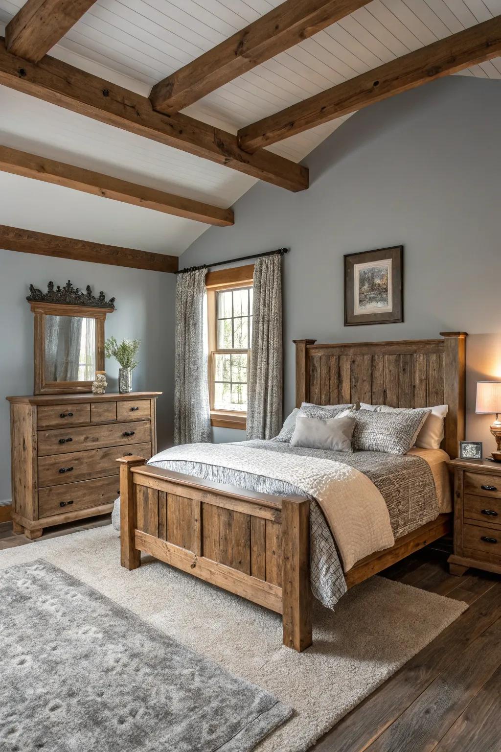 Country charm makes a cozy, welcoming feel.