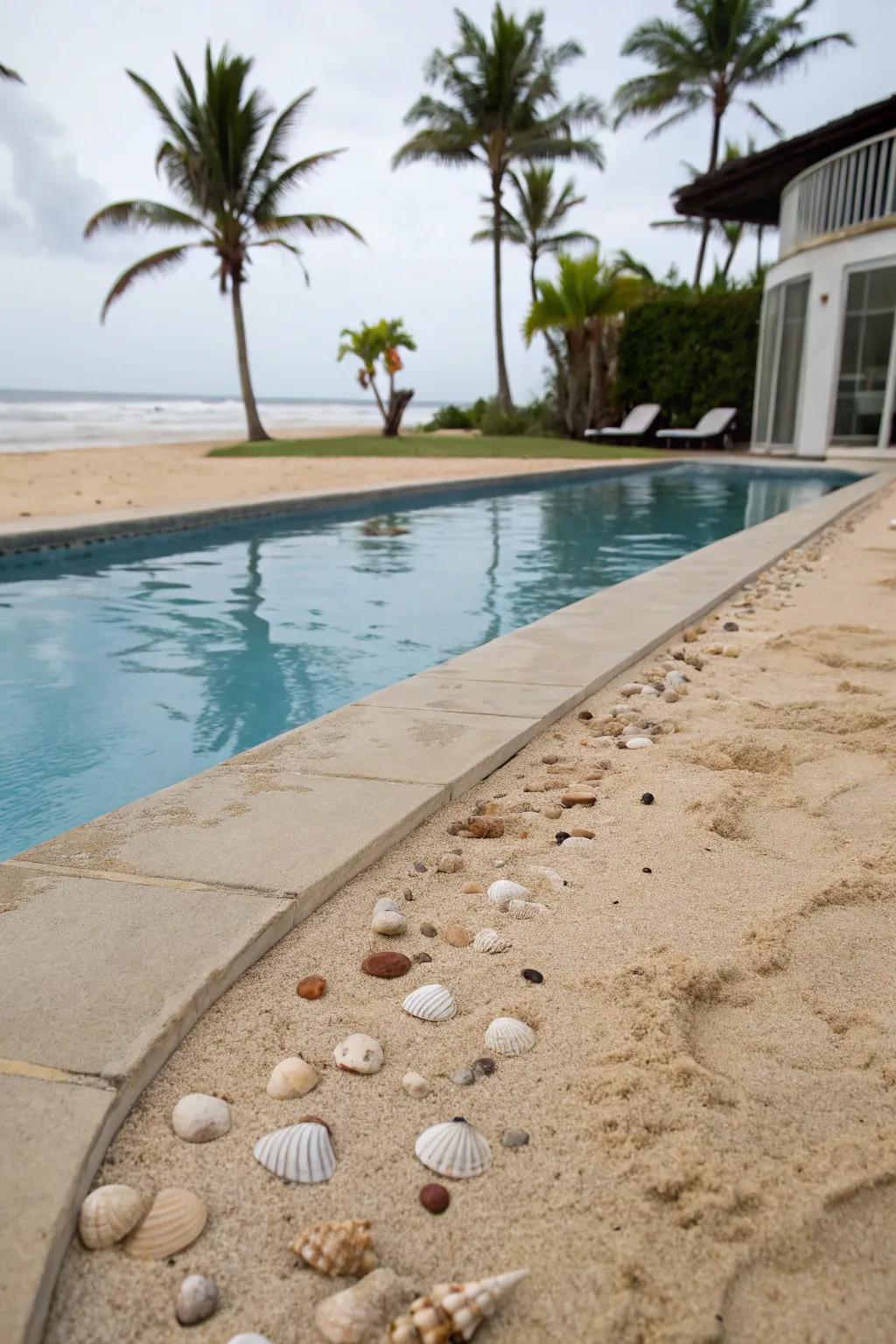 A sandy locale appends a genuine beach vibe.