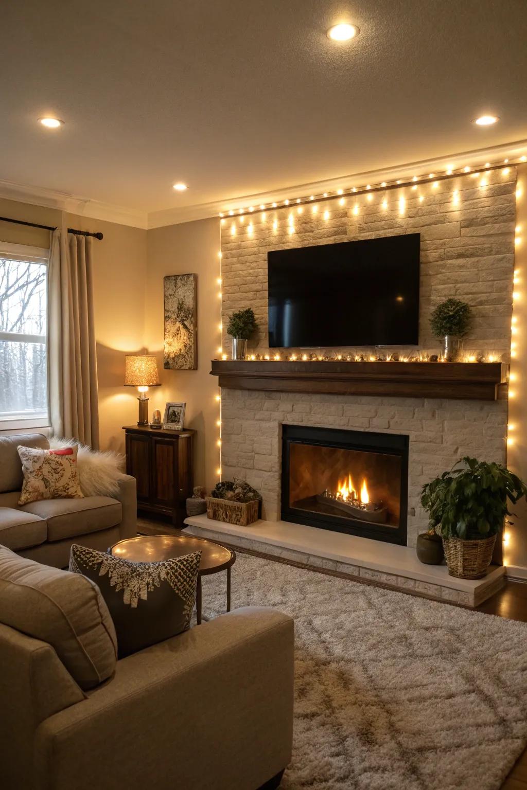 LED illumination injects a comforting and inviting glow into your fireplace.