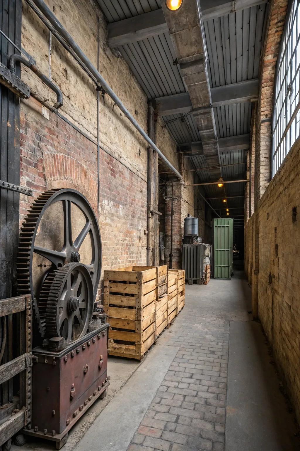 Infuse your area with urban style using industrial design features in your nook.