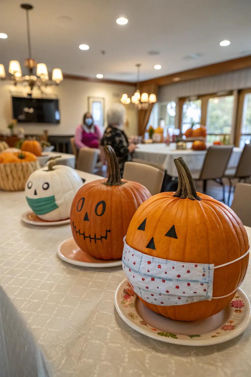 A disguised pumpkin celebration adds elegance and intrigue.