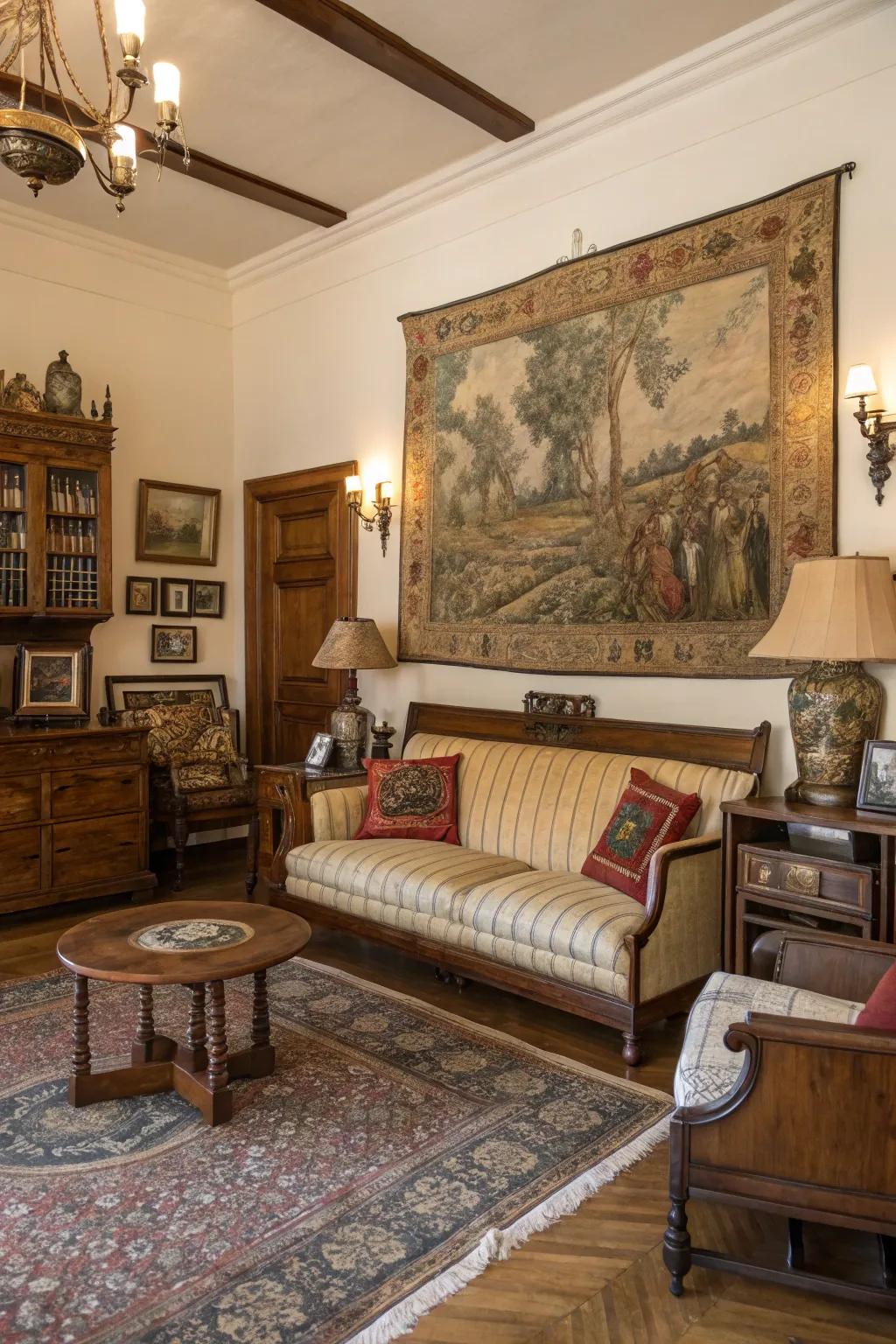 Time-honored display art fashions a focal point.