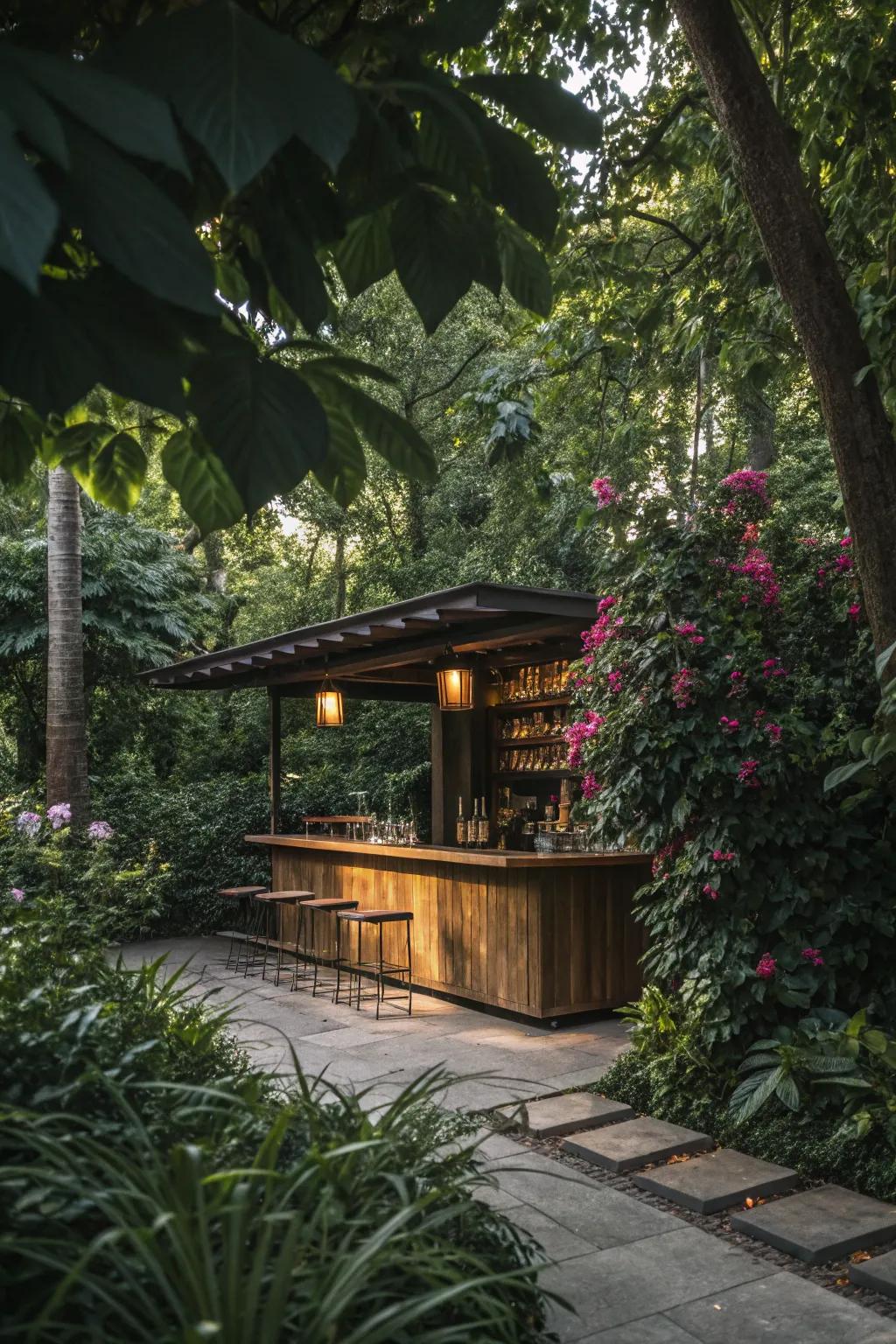 A hidden bar, a private world of delight.