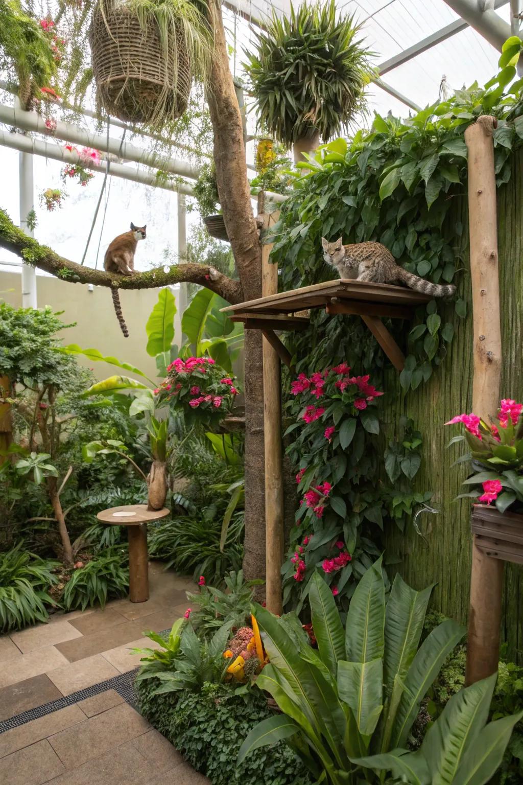 A themed terrain imparts adventure and personalization to your cat zone.