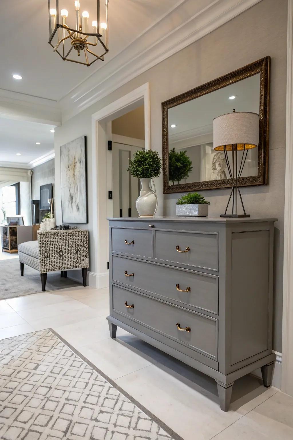 Understated beauty with a gray tone palette.