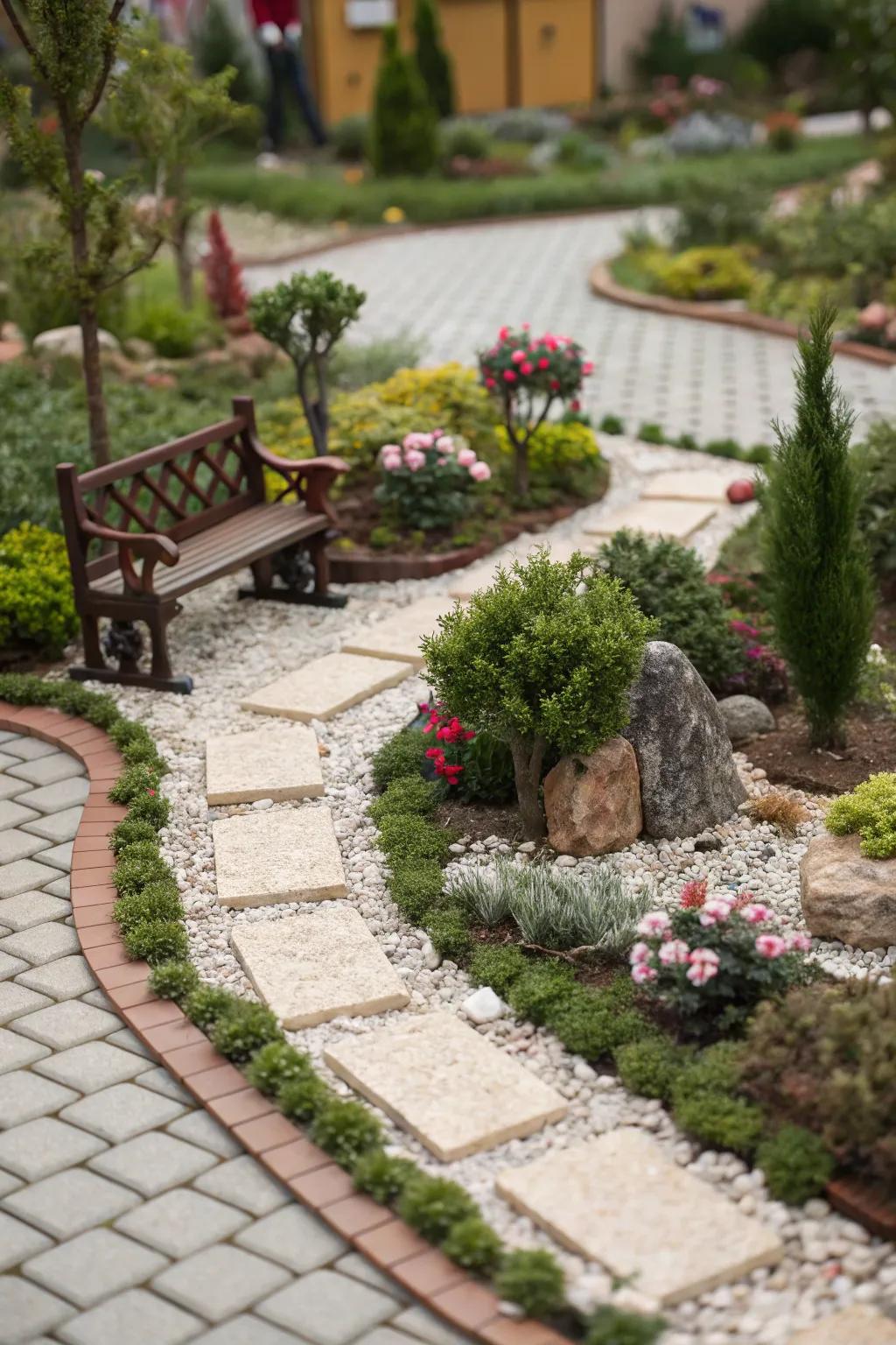 Pocket gardens offer a whimsical touch to your landscape.
