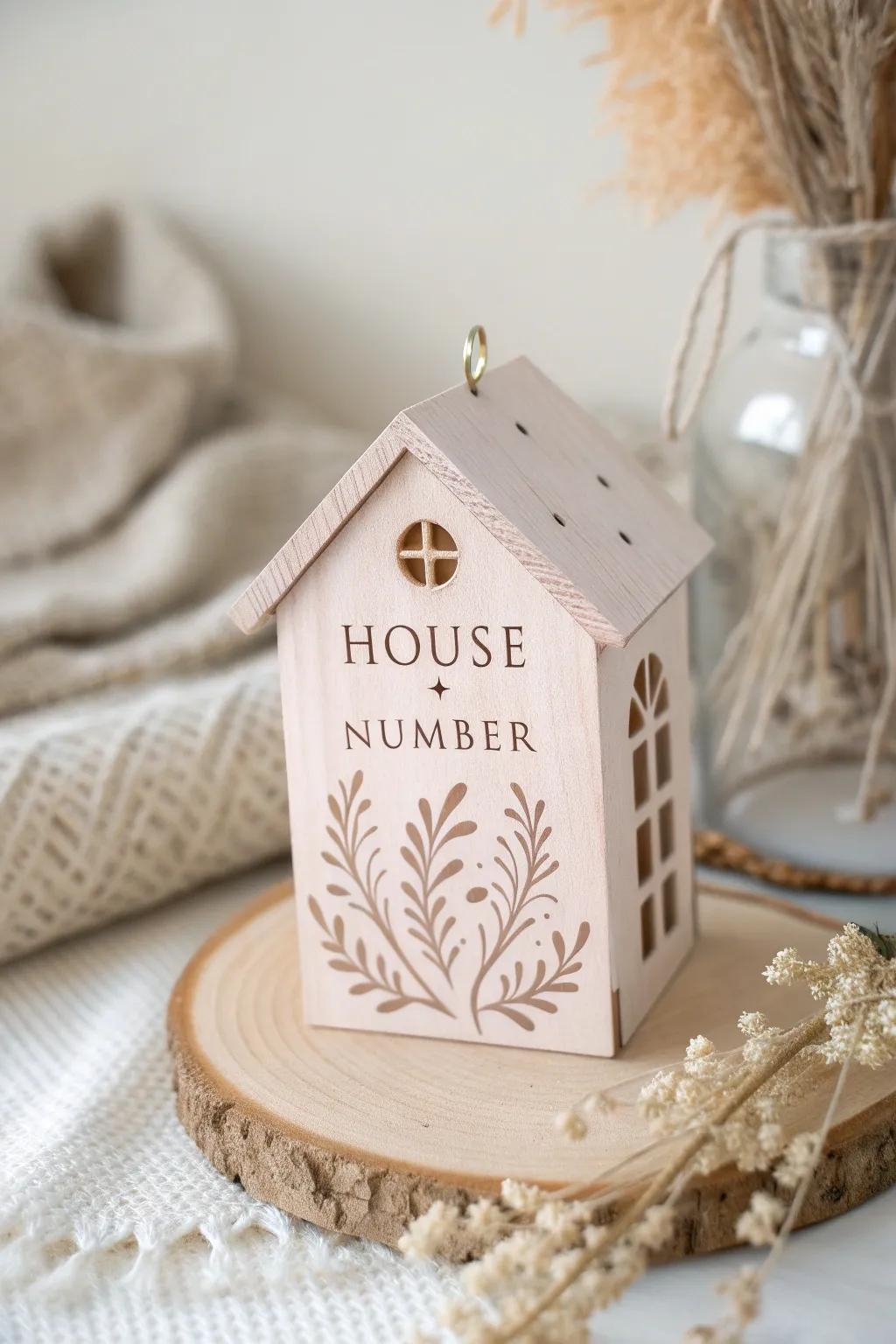 Capture the essence of 'home sweet home' with personalized miniature house decorations that blend Scandinavian simplicity with boho warmth.