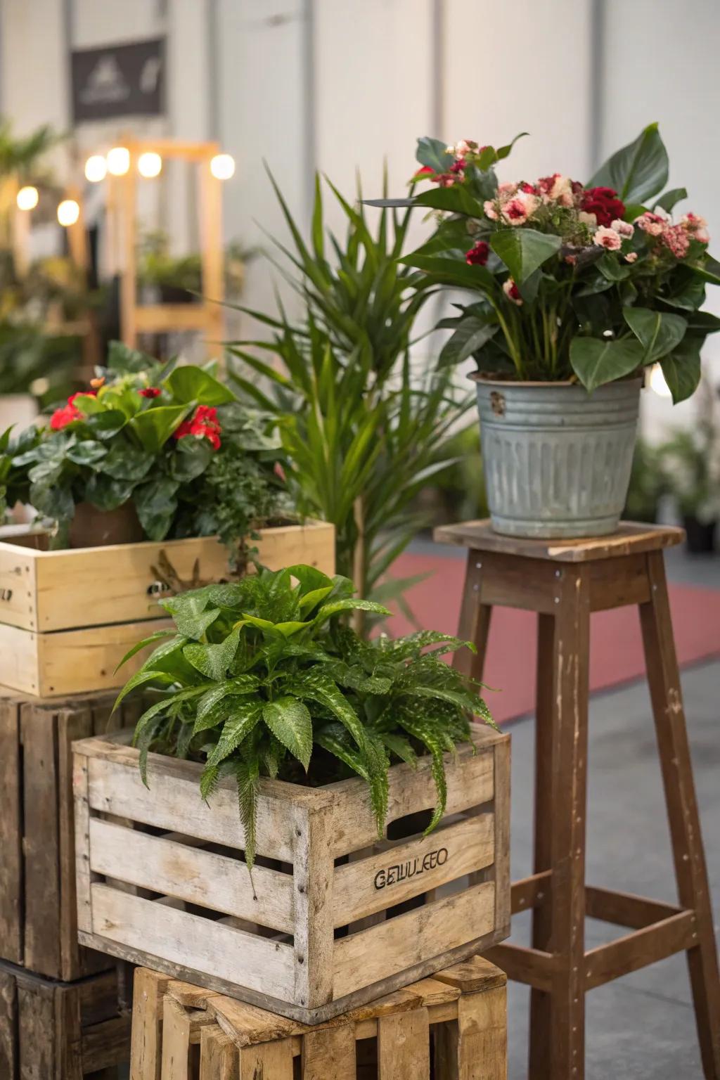 Elevate your plants with unique stands.