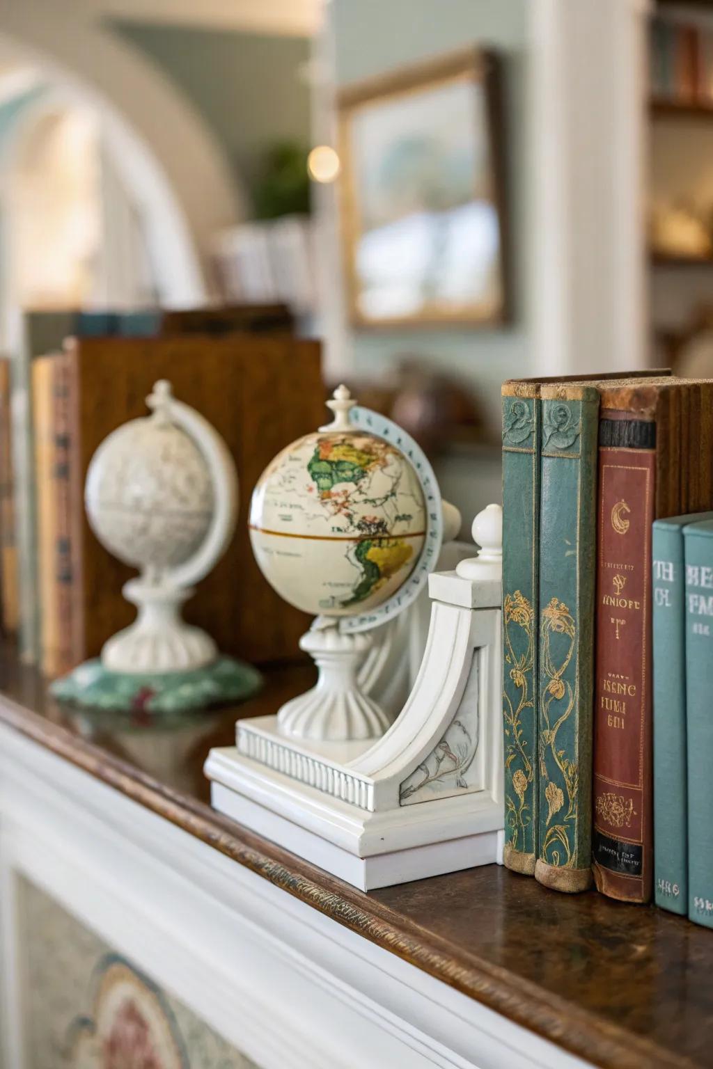Keep books organized with stylish ceramic bookends.