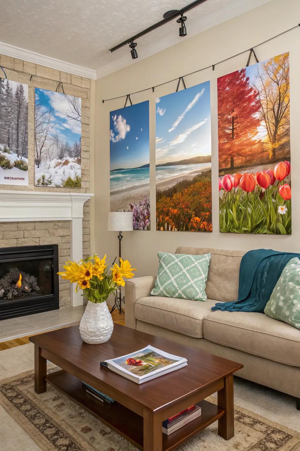 Seasonal artwork that keeps your decor fresh and lively.
