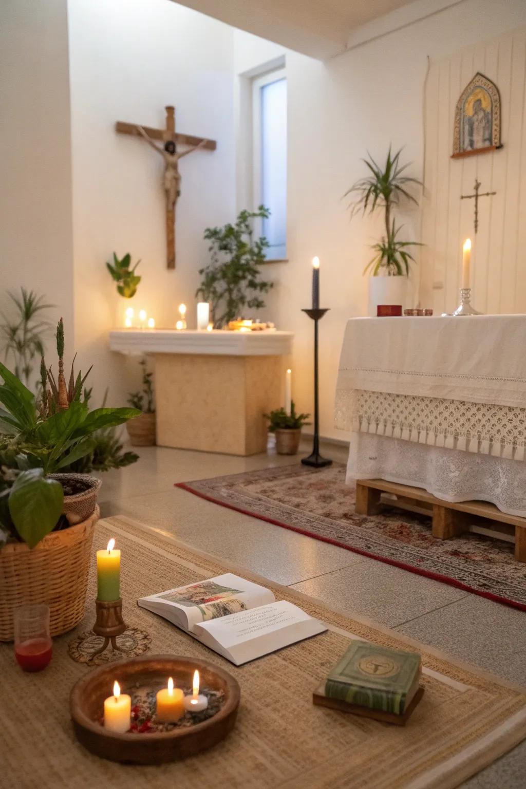 Maintain focus by designating your prayer space as tech-free.