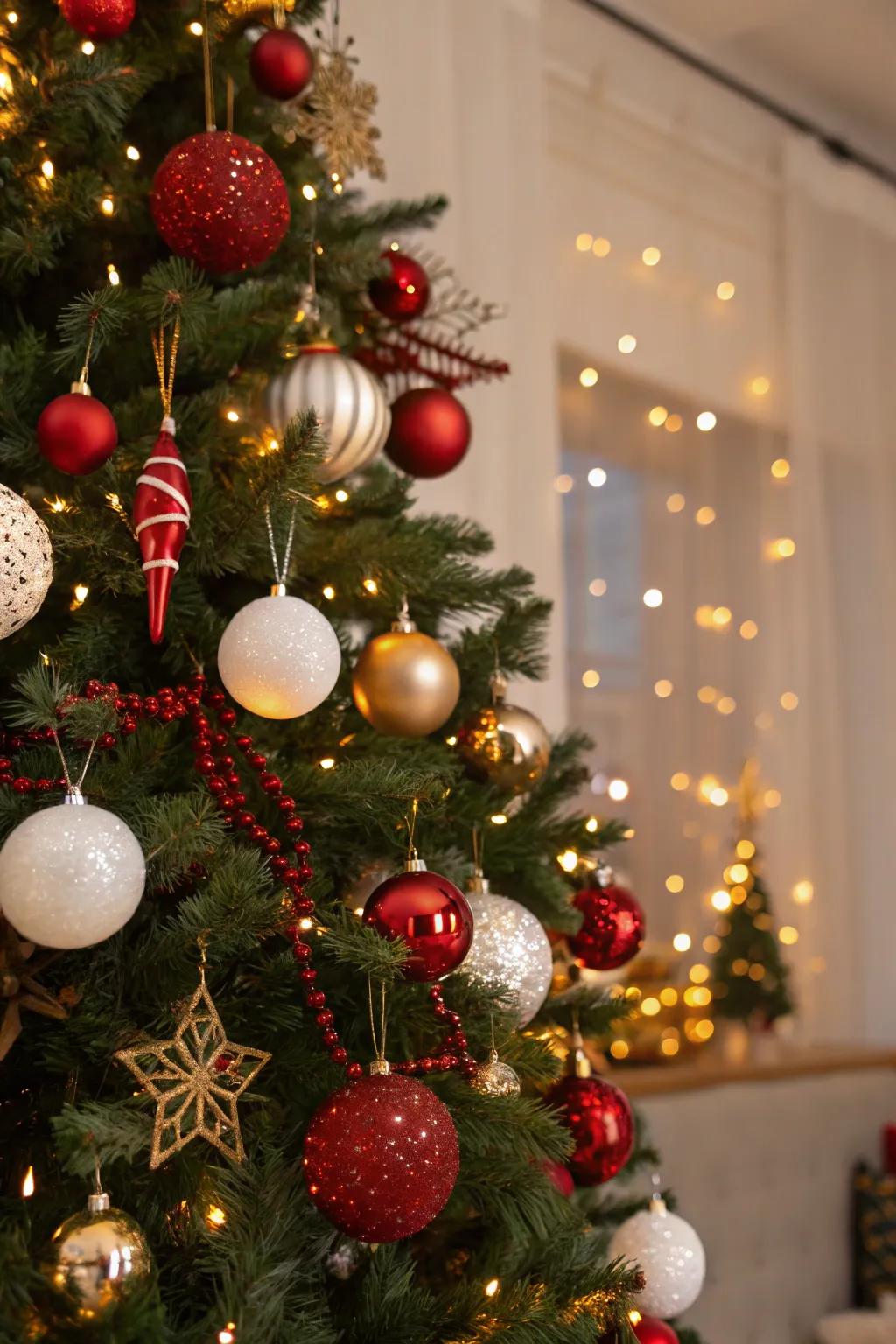 A diverse mix of ornaments highlighting personal style.