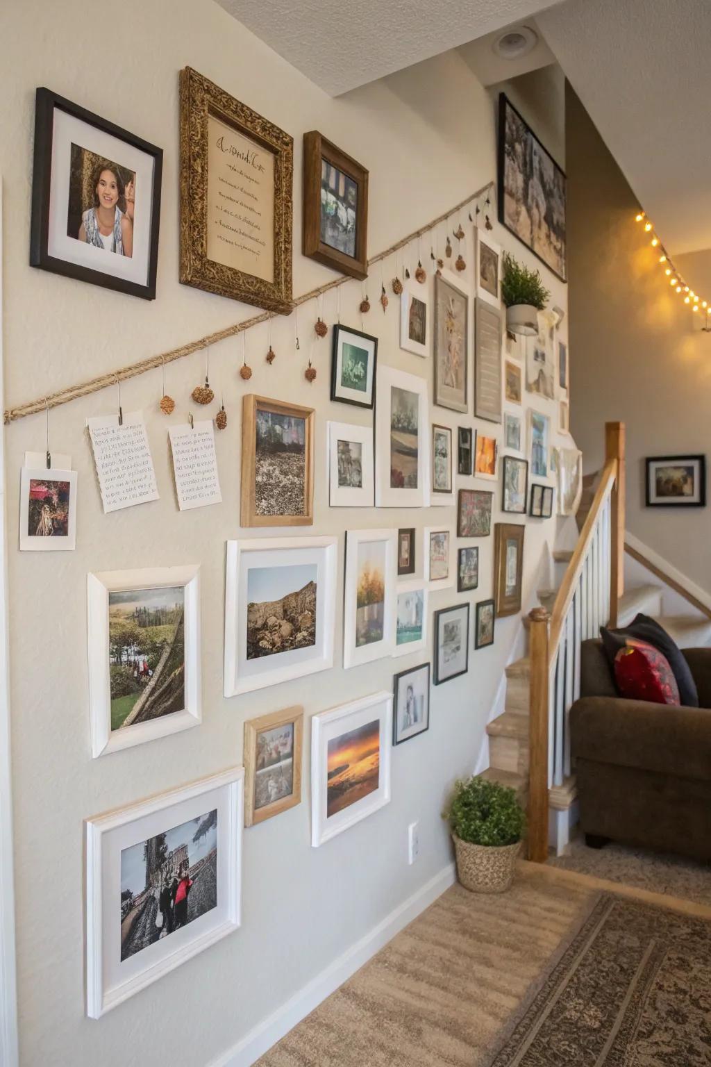 An imaginative display of treasured recollections.