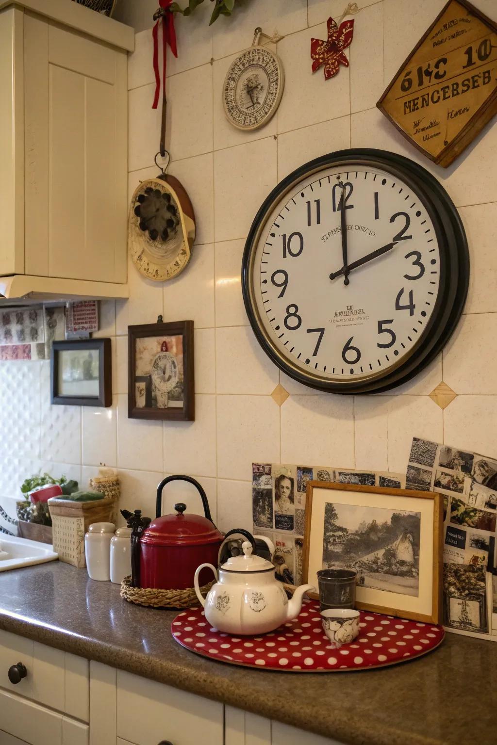 Retro clocks are enduring decor choices.