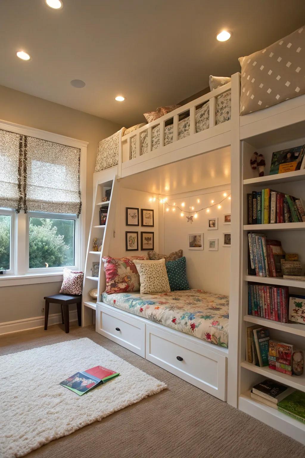 Create magical hideaways with roller shades.