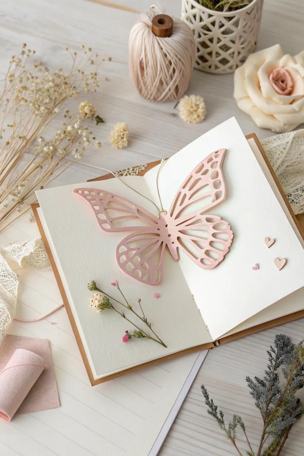 Infuse a whimsical surprise into your scrapbook through enchanting 3D pop-up components.