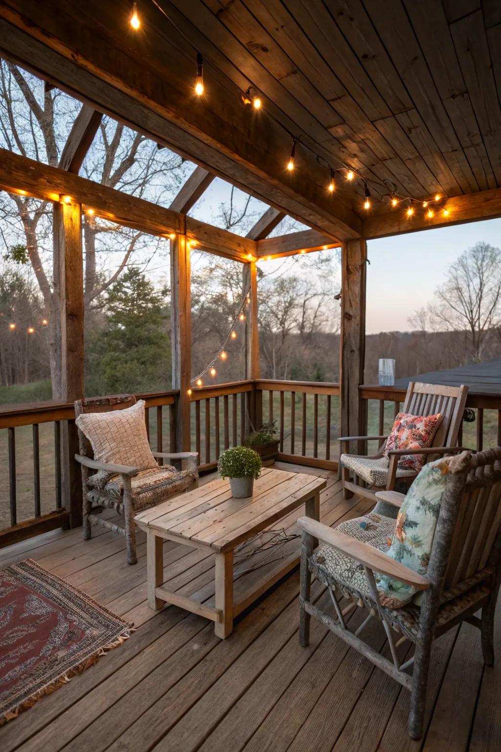 Conjure a comfortable and welcoming countryside escape.