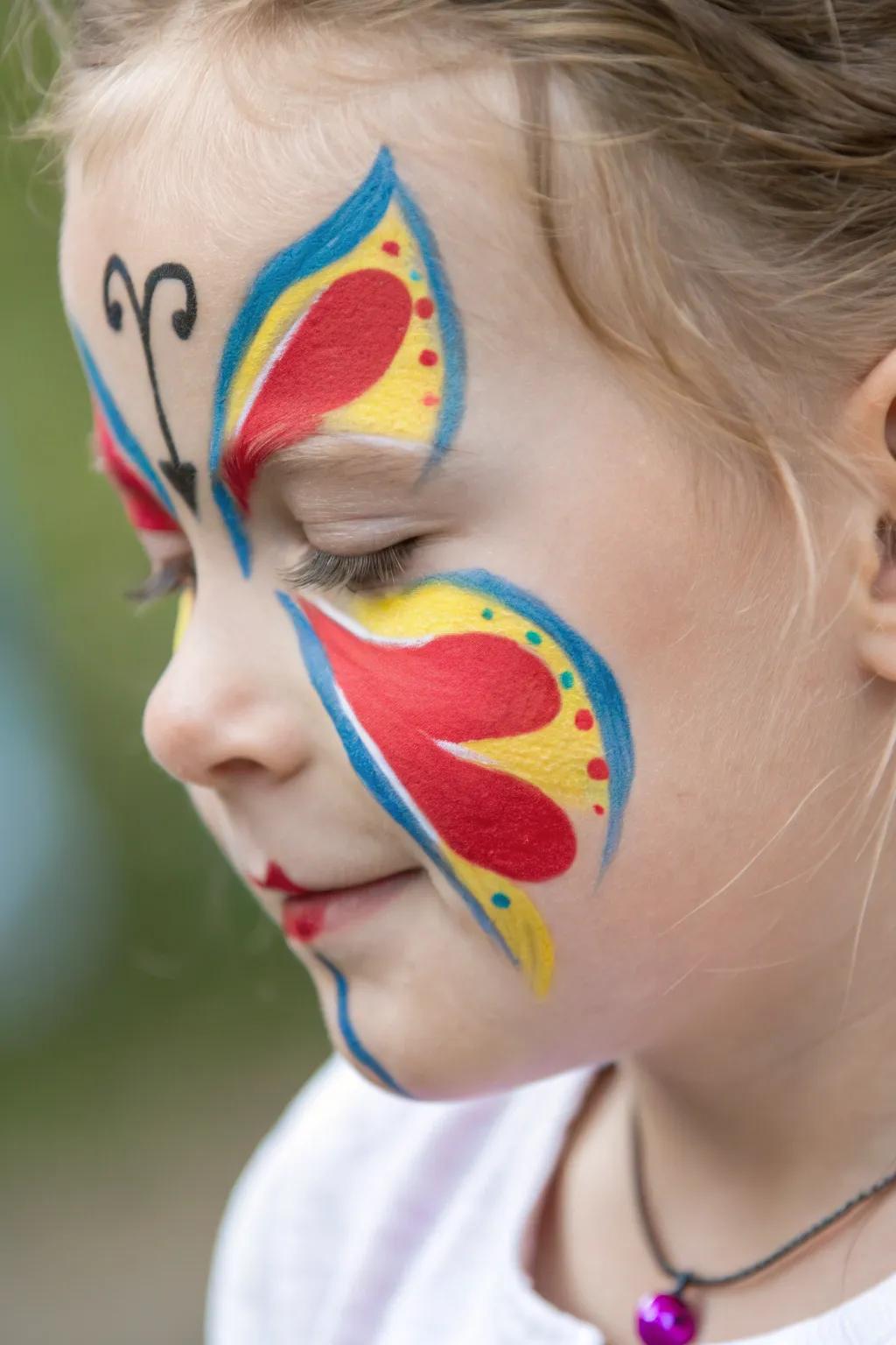 Whimsical Butterfly Delight: A splash of color and joy for playful little faces.