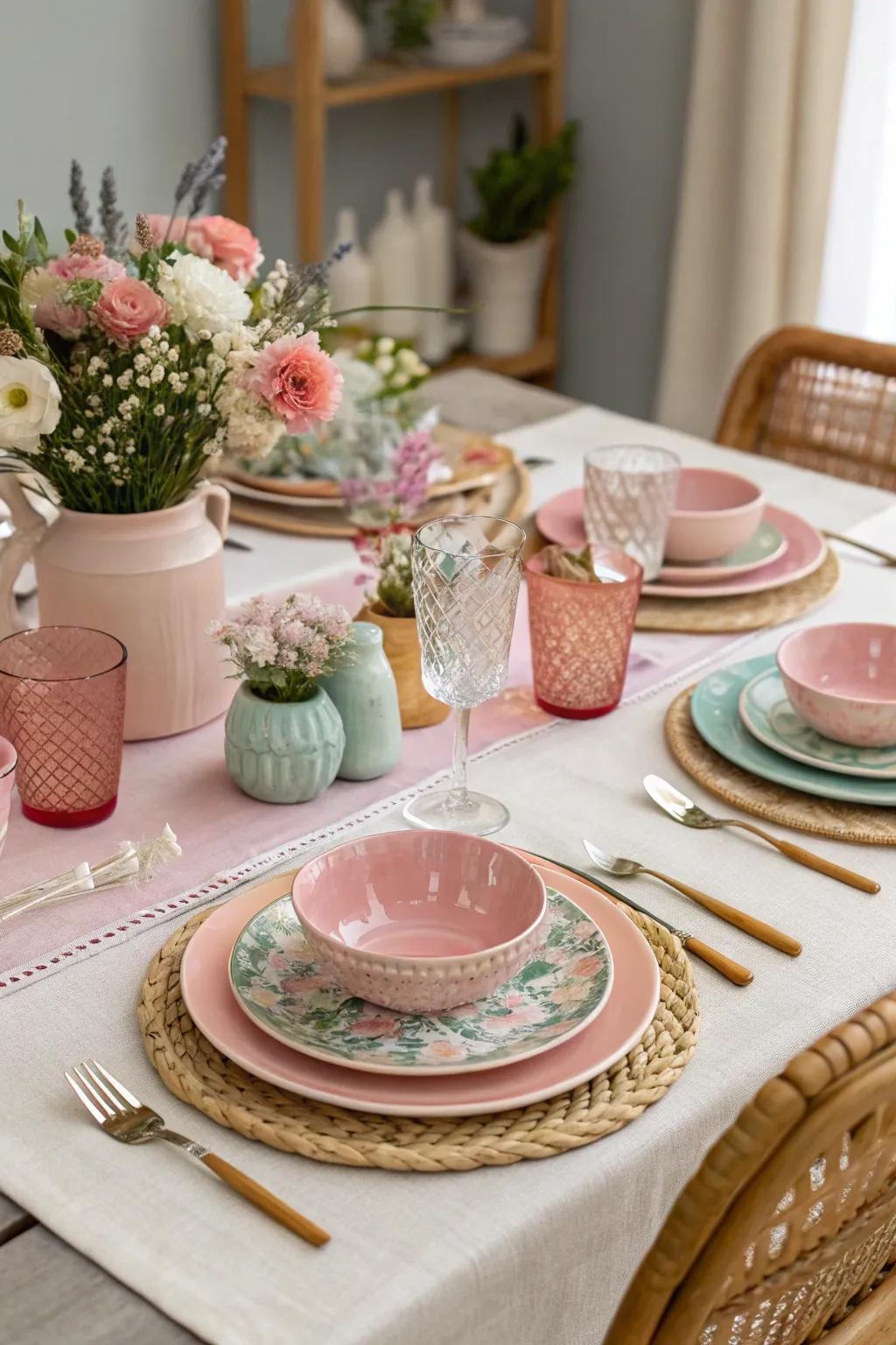 A themed setting creates a cohesive look.