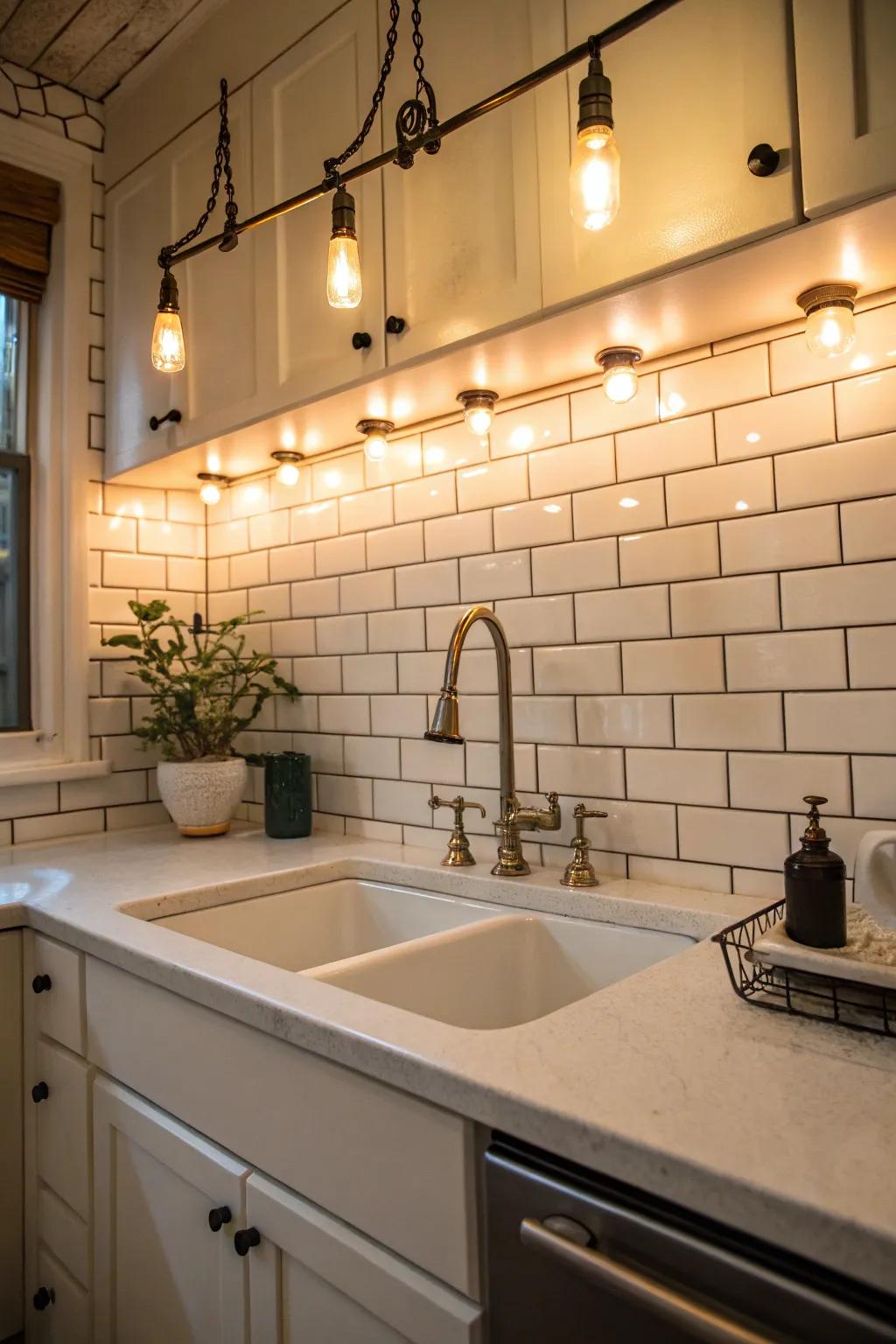 Ageless brick-style tiles deliver versatility and timeless appeal.