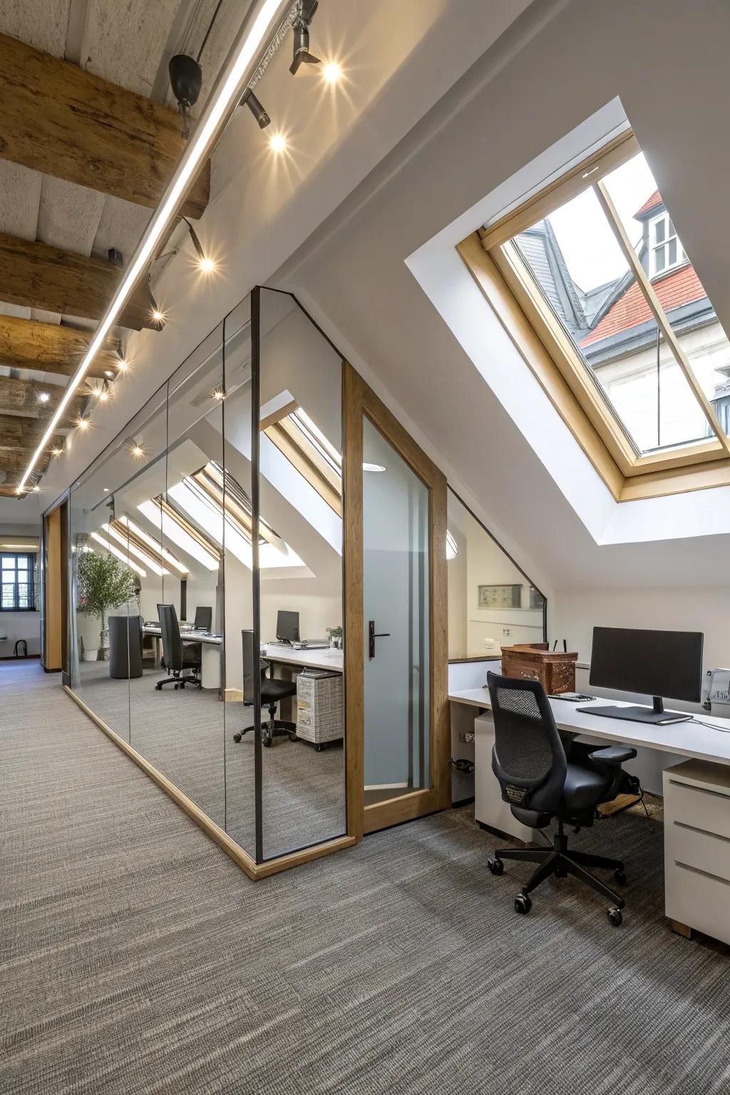 Using mirrors to expand the visual area