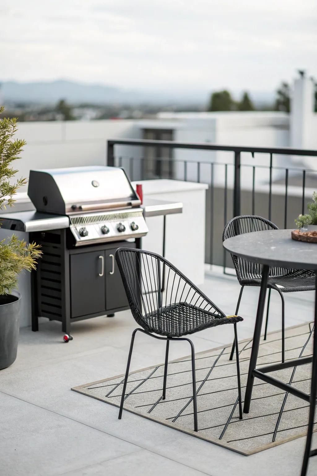 Simple design produces a spacious feel.
