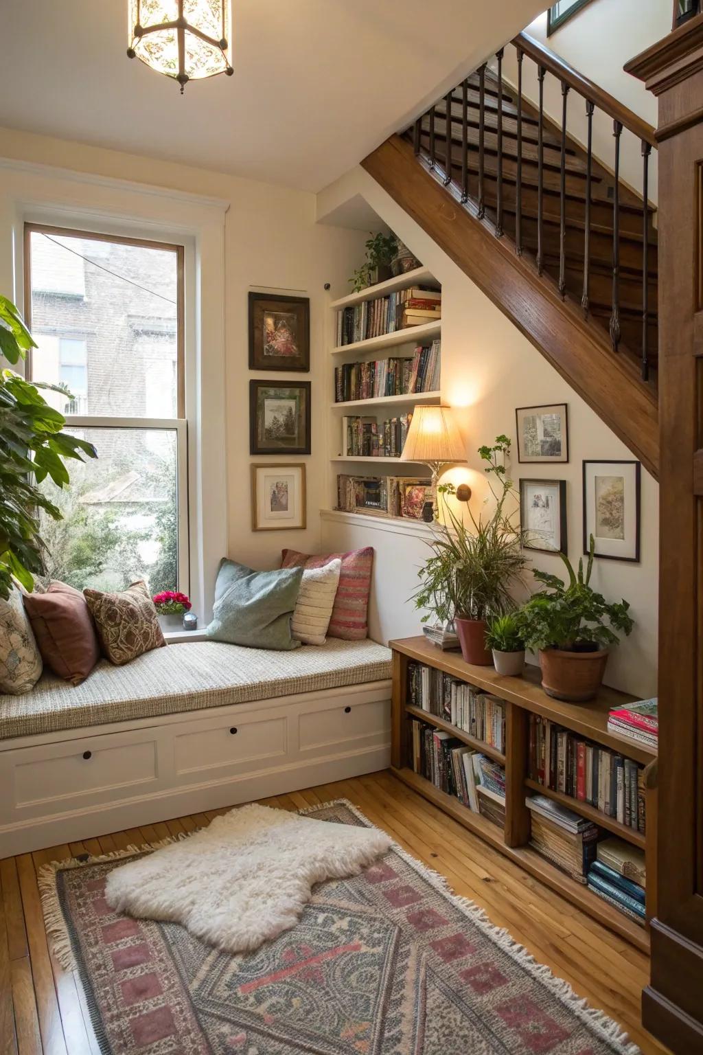 A reading spot adds both character and a personal touch.