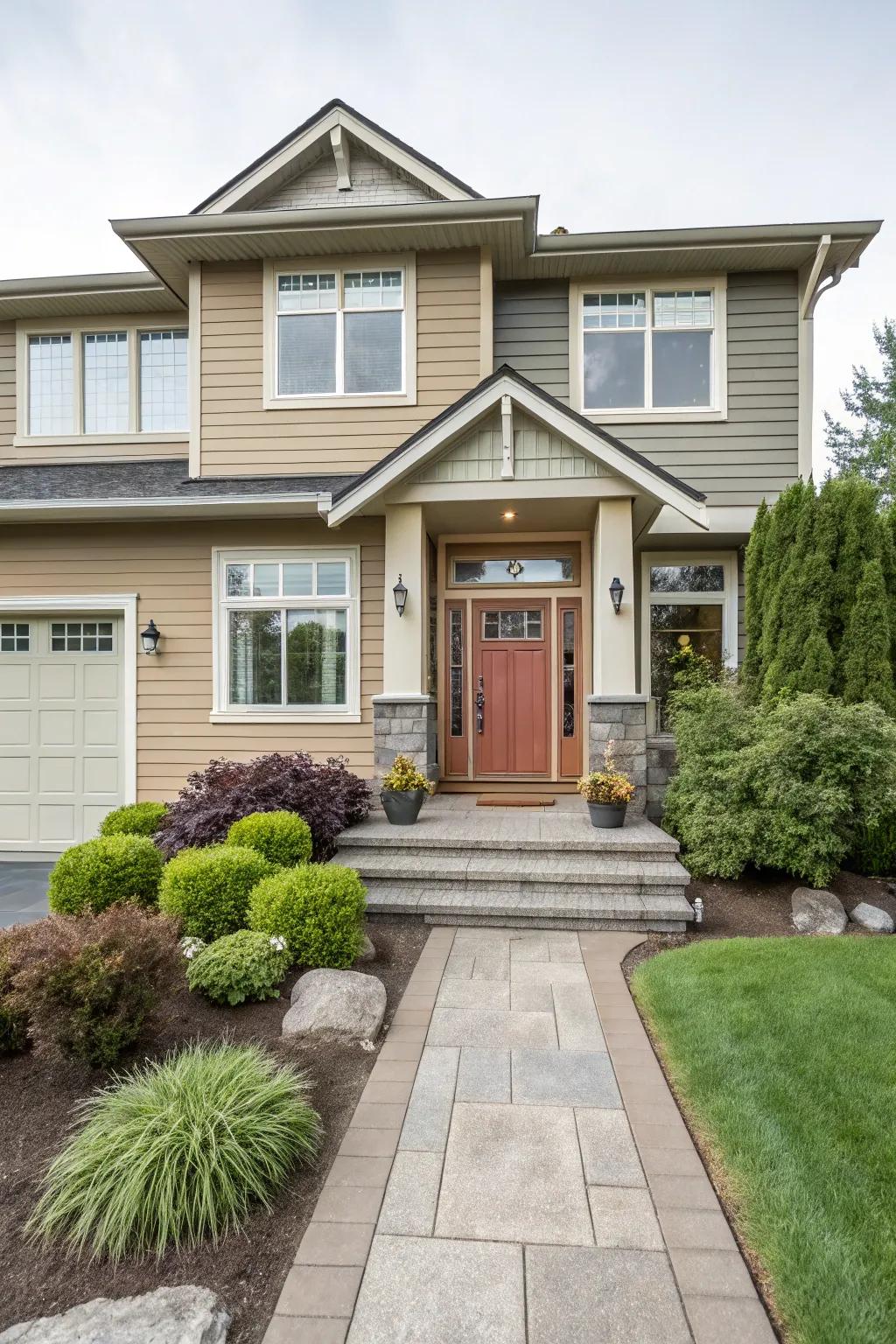 A cohesive color palette unites your home's exterior design.