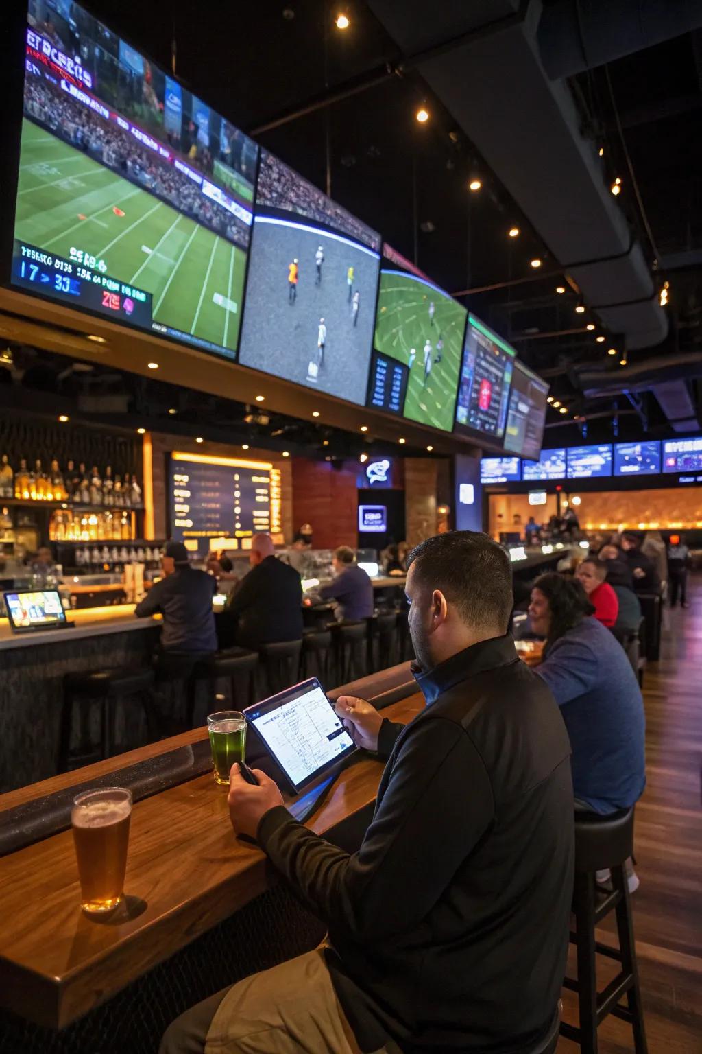 Smart technology enhances convenience and interactivity in your sports space.