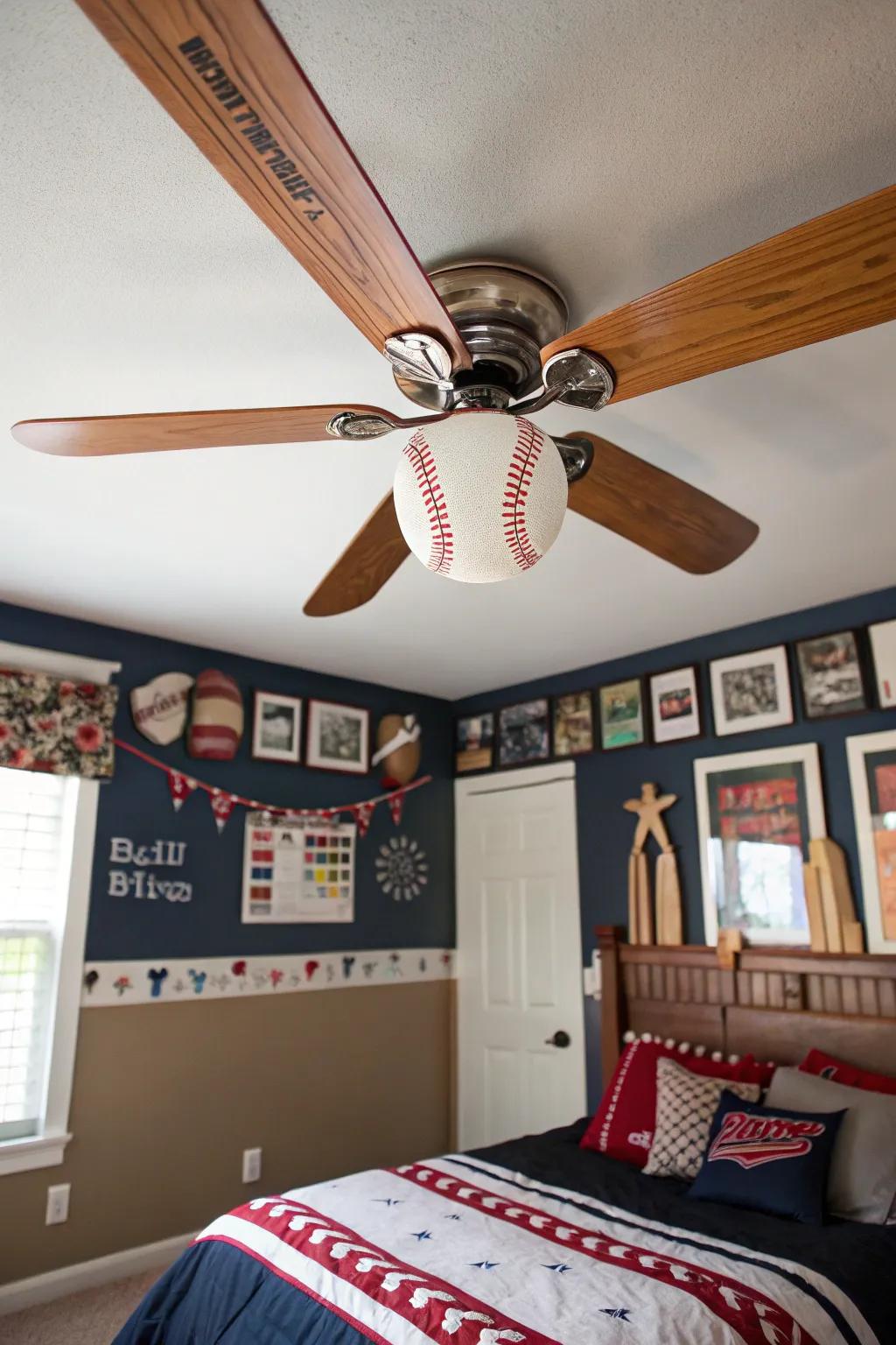 Cool down with a themed aerial impeller.