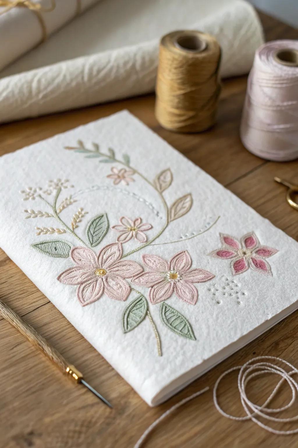 Make your greetings better using the skill of paper stitching.
