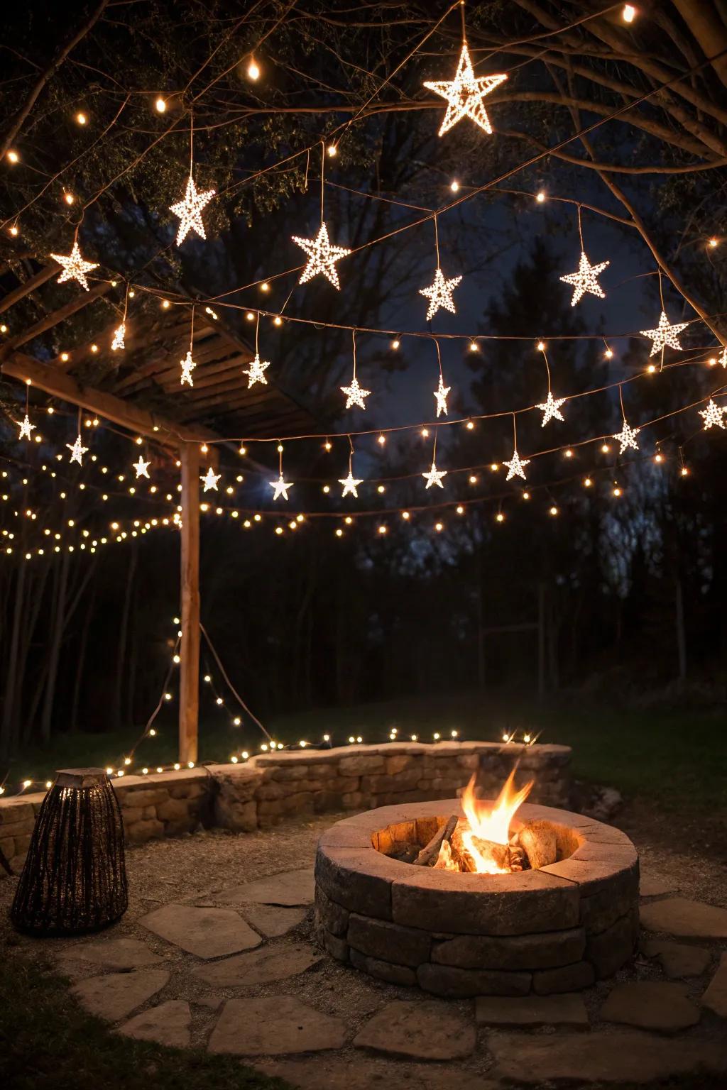 Enchantment lights fashion a dreamy, starry sky illusion.