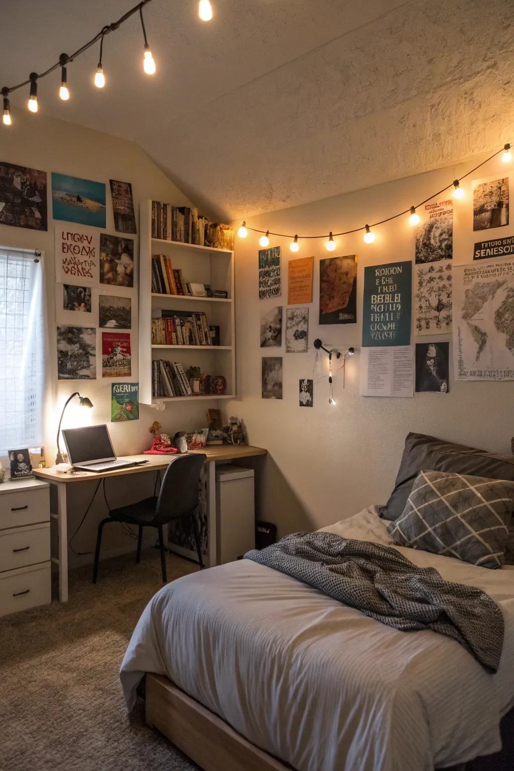 Adjustable lights provide versatile ambiance options.