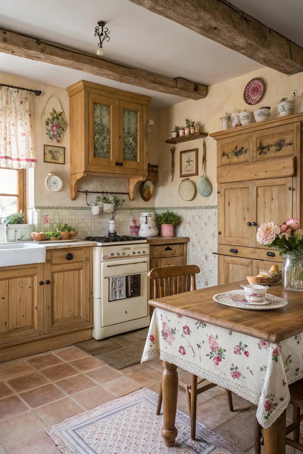 Country-Style beauty adds a homely and warm feel.