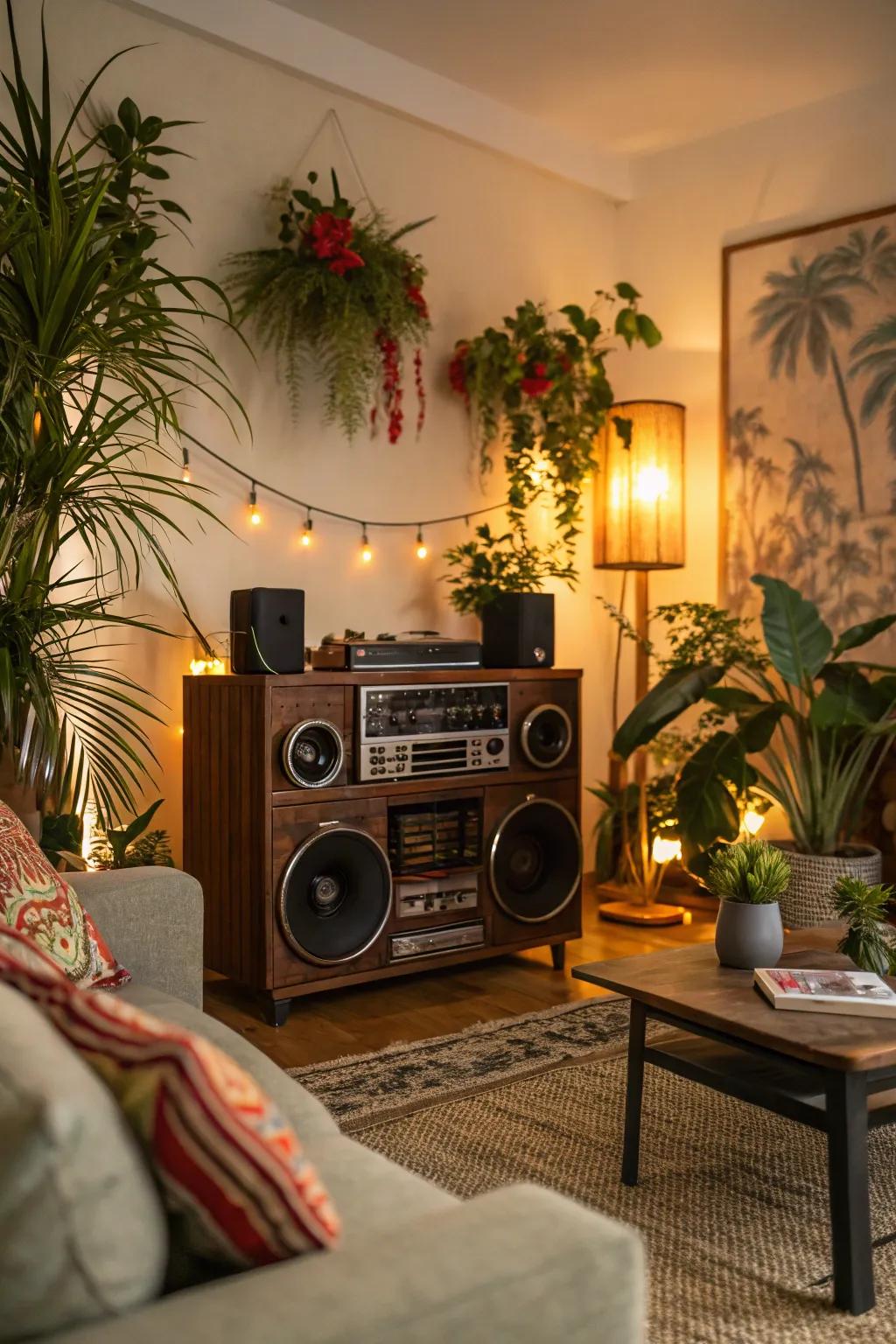 Tropical music establishes the setting for any affair.