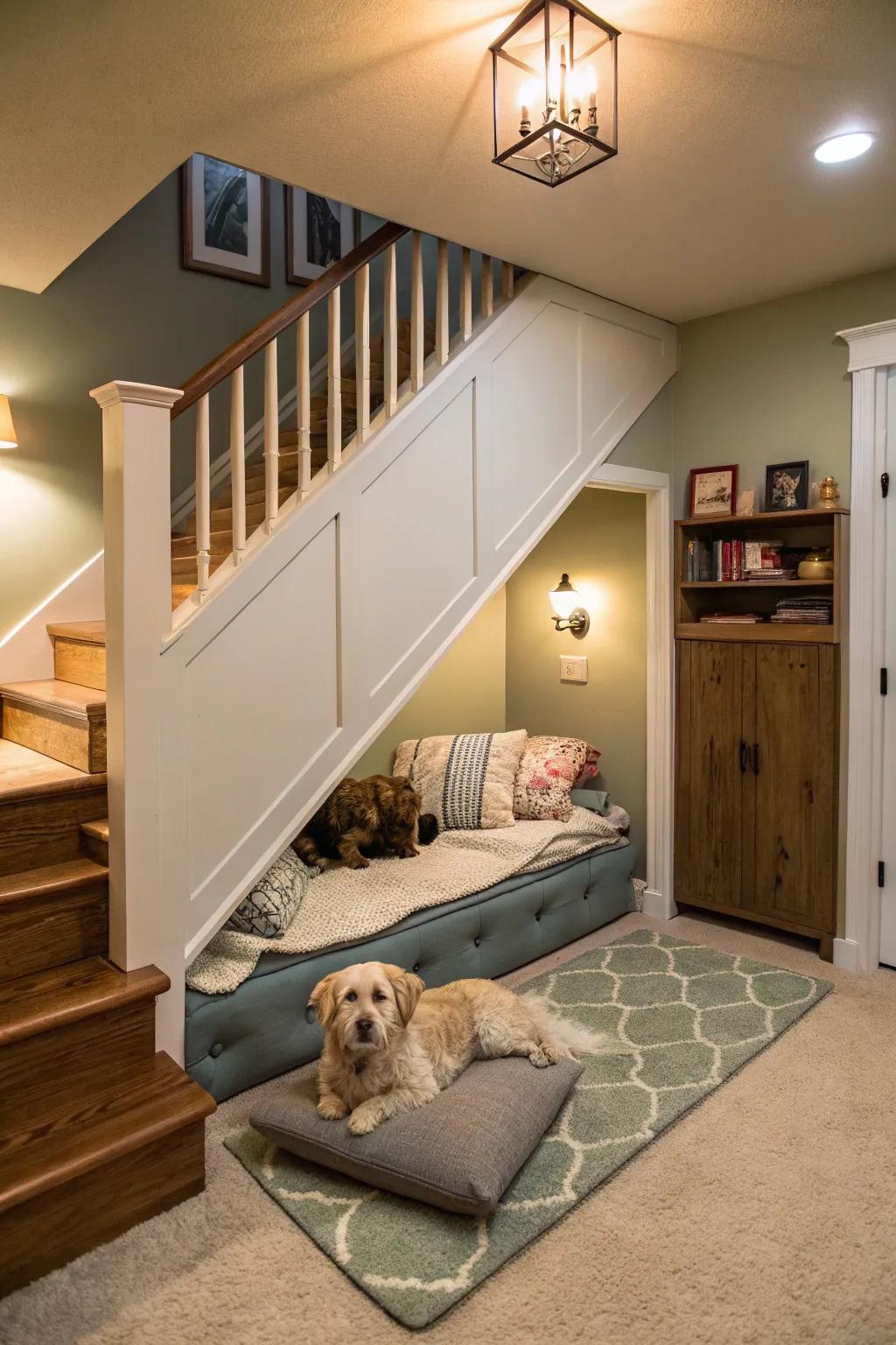 Seclusion can heighten your pet's sensation of security and solace.