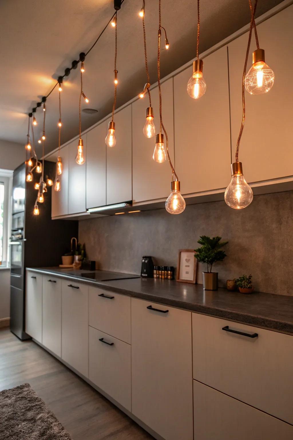 Copper thread lumina lights offer an imaginative, artistic touch.