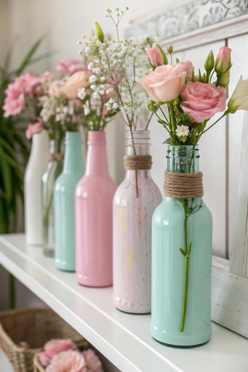 Conjure whimsical decor with love elixir bottles for a touch of enchantment.