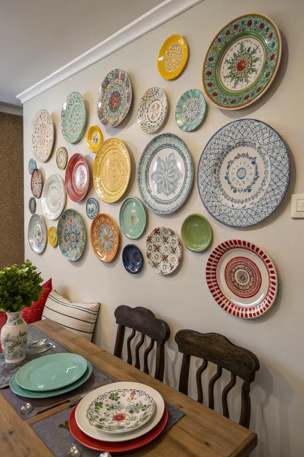 Plate displays introduce eclectic charm and personal style to any space.
