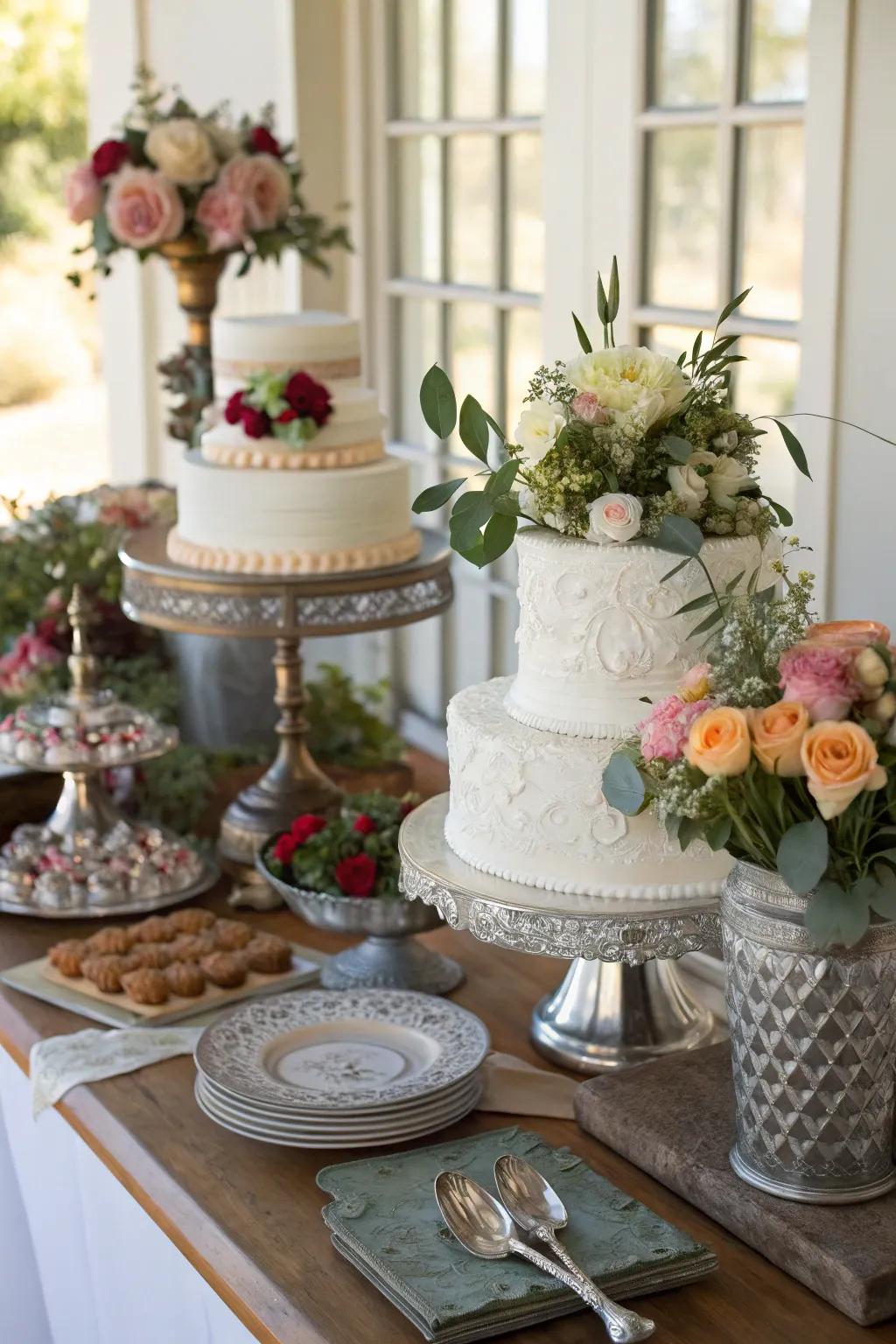 A varied mix of styles creates visual appeal.