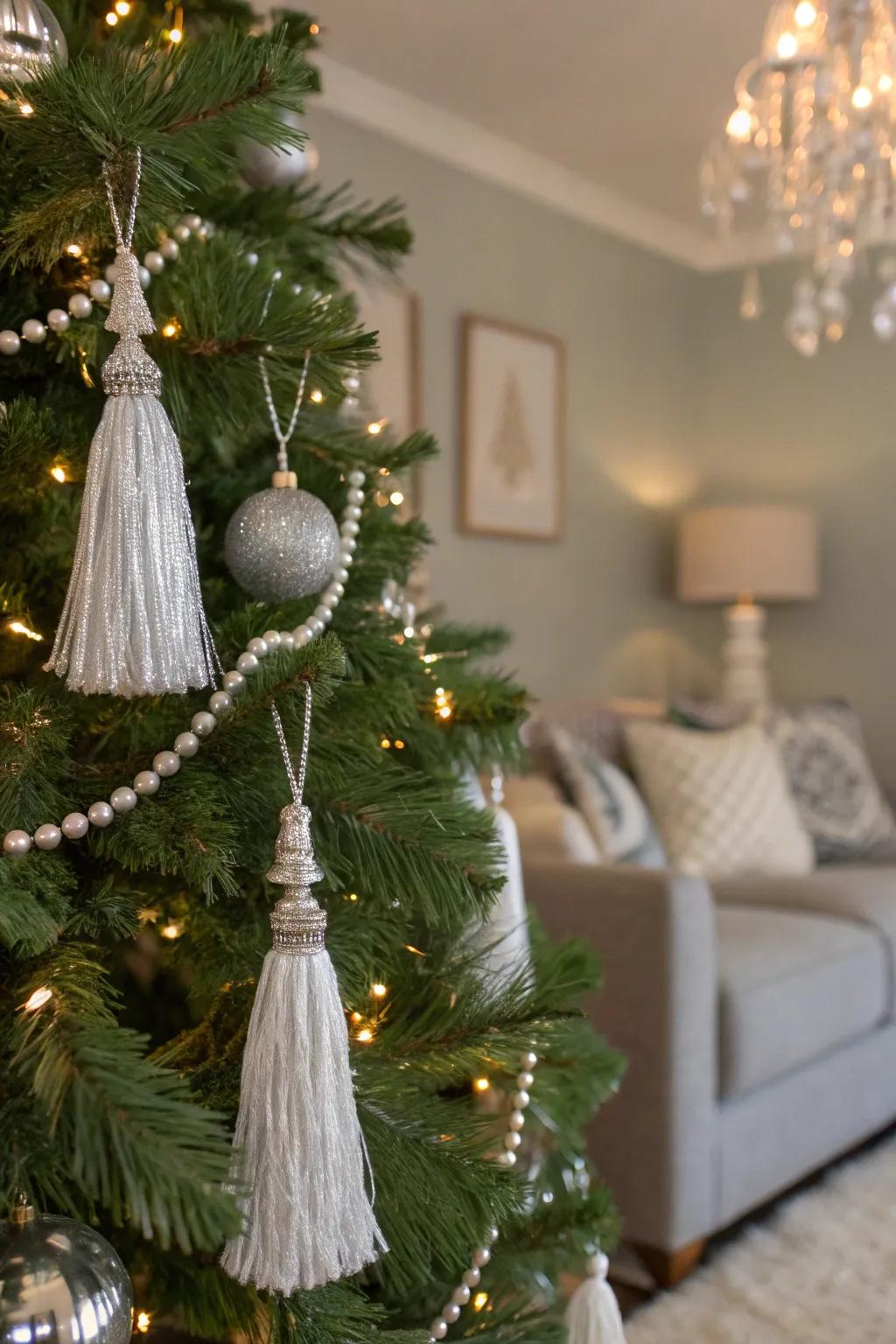 White and silver braids add a playful allure.