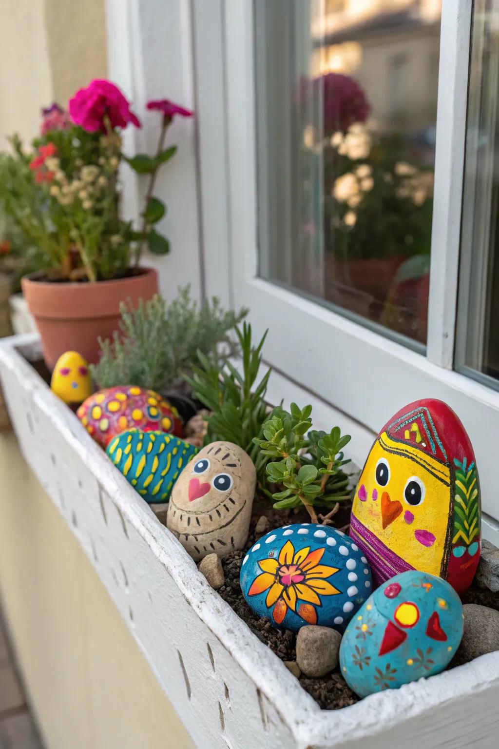 Infusing a personal touch with handcrafted items adorning your window box