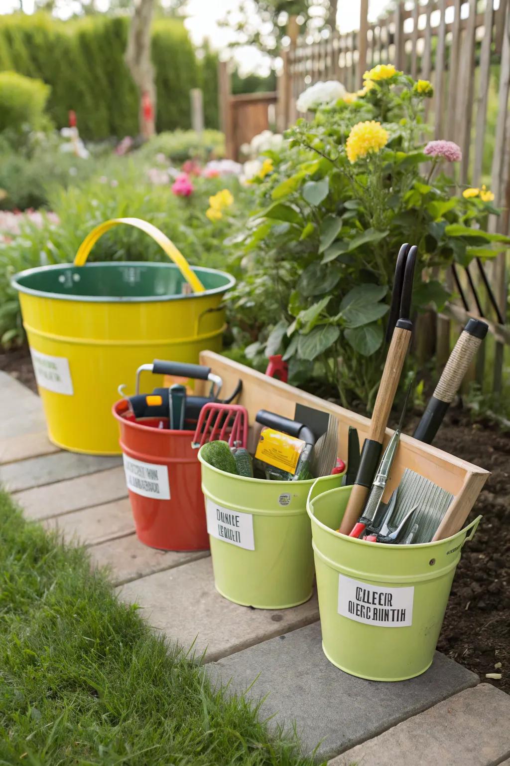 Environmentally friendly and stylish tool storage that has been upcycled.